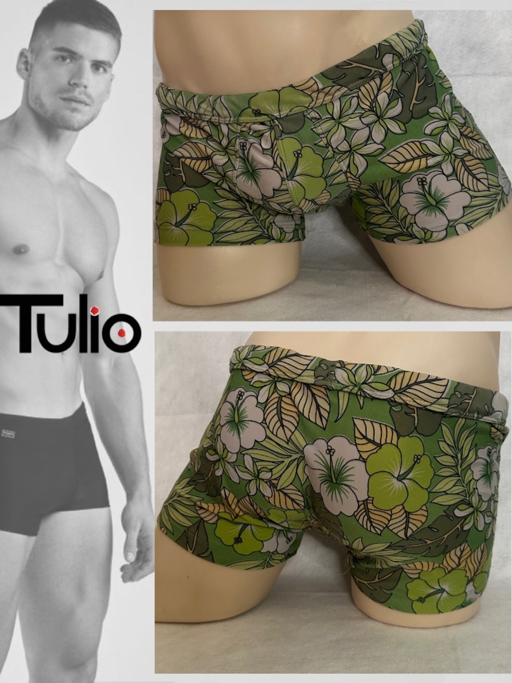 Tulio Square Cut Swimsuit Large runs small 34-40" waist Gently worn